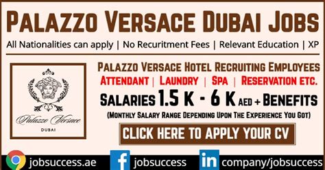 versace vacancies